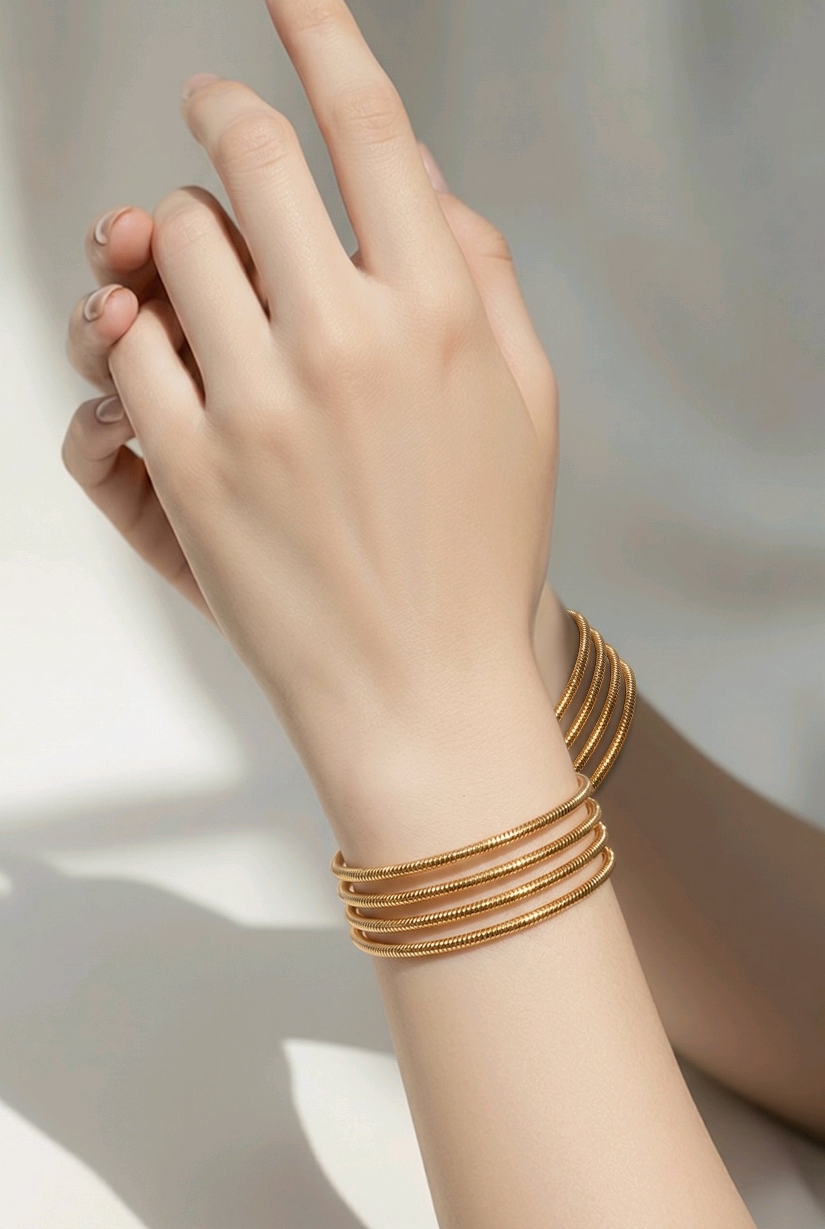 Gold Oxidized Bangles