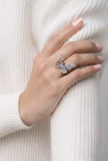 Zircon Butterfly Ring