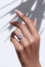 Zircon Ring Pink Stone