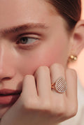 Gold Zircon Ring