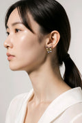 Tri-Color Butterfly Earring