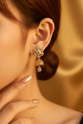 Zircon Jhumki (Golden)
