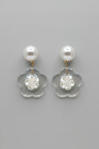 Statement White Earring