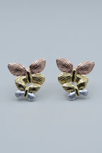 Tri-Color Butterfly Earring