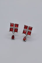 Zircon Maroon Earring