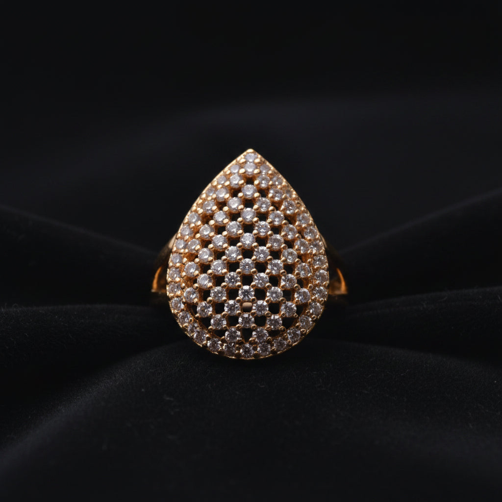 Gold Zircon Ring
