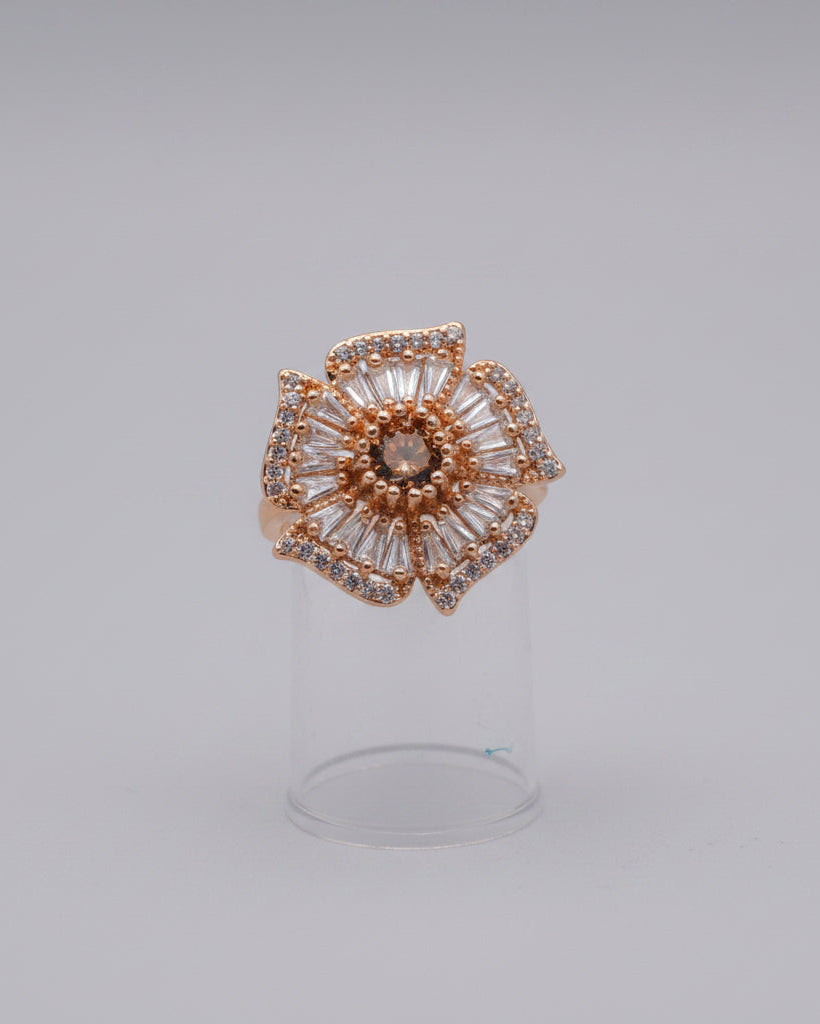 Zircon Flower Ring