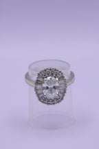 Zircon Ring White Stone