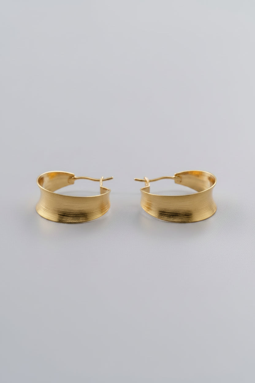 Golden Statement Ear Hoops