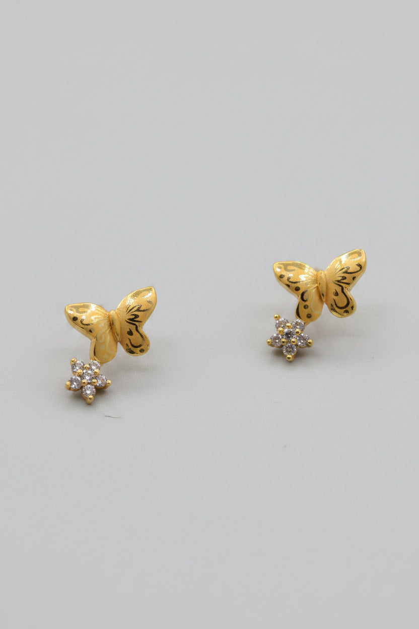 Zircon Butterfly Studs