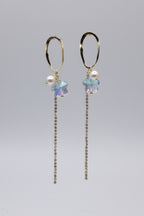 Fancy Earring with Zircon Chain