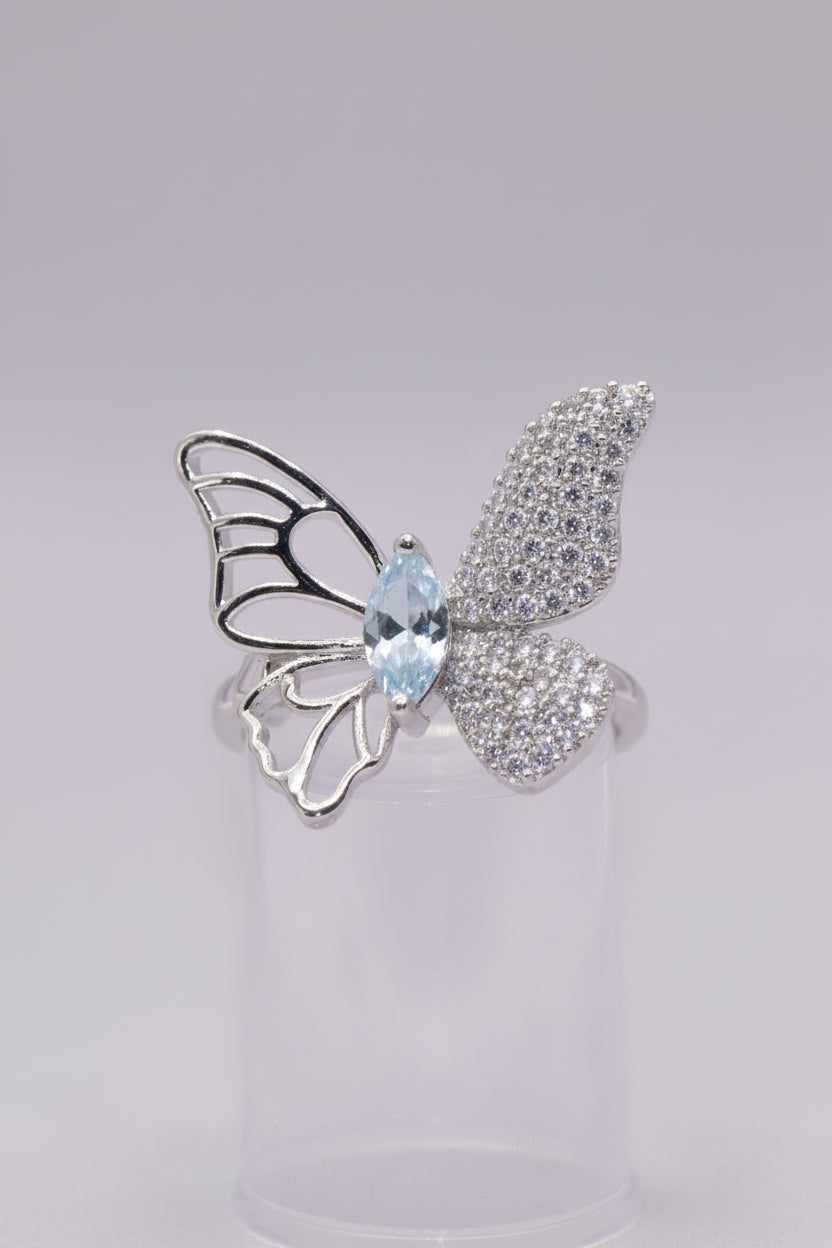 Zircon Butterfly Ring