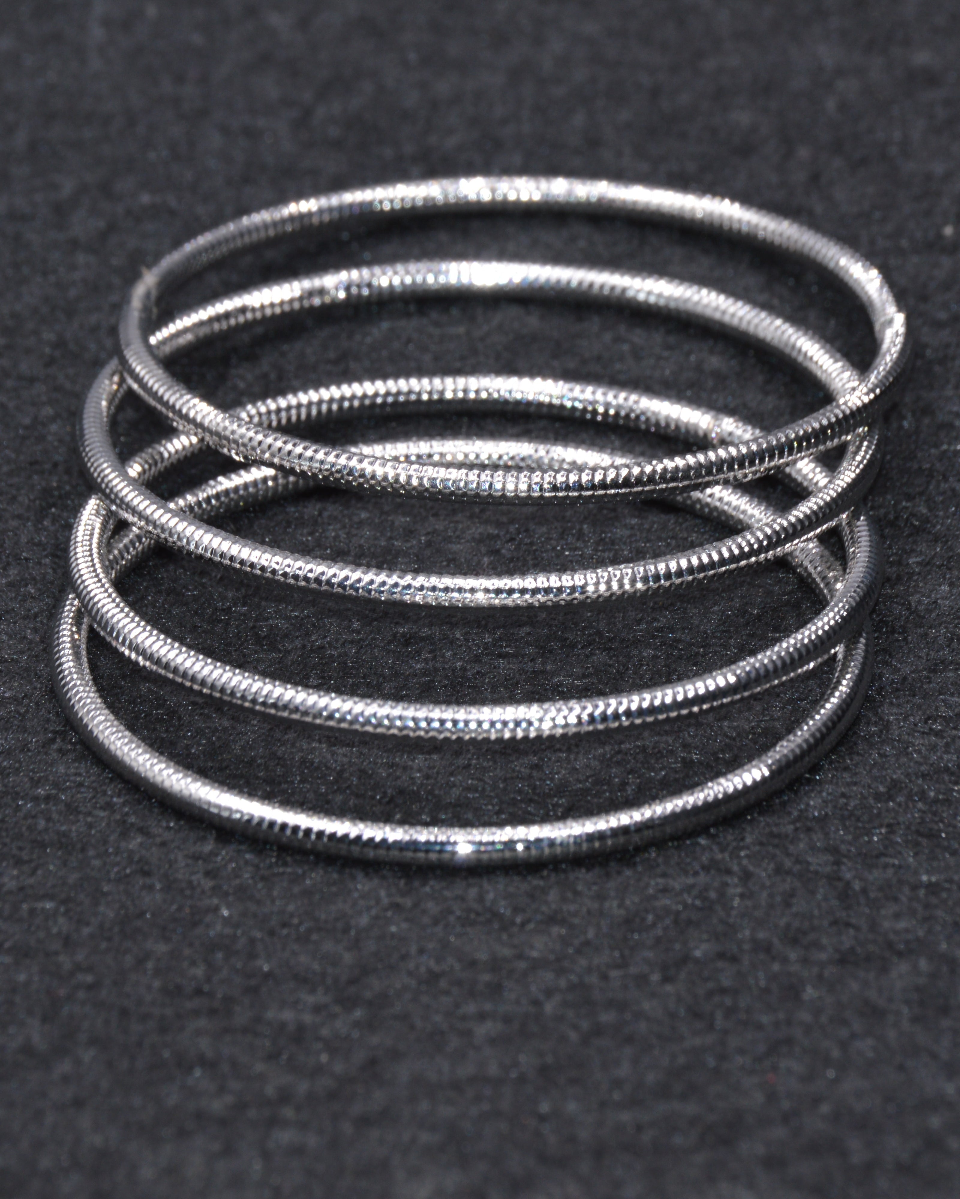 Silver Oxidized Bangles