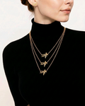 Three Layer Heartbeat Pendant Set